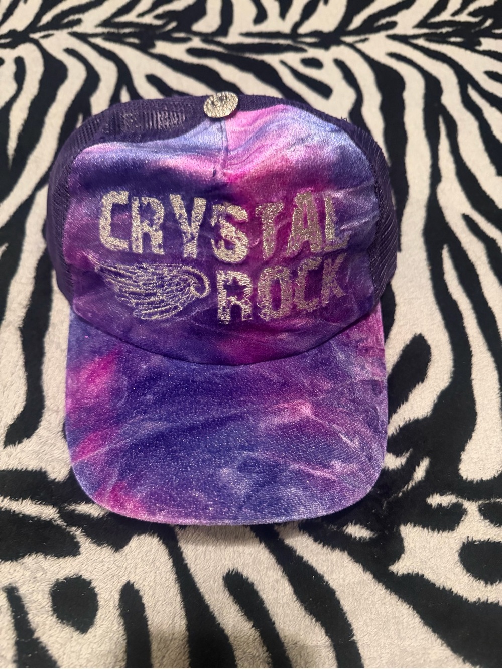 Y2K Crystal Rock Trucker Hat